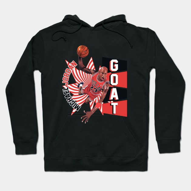 MJ Goat Basketball Legend Team! Hoodie by Grindbising